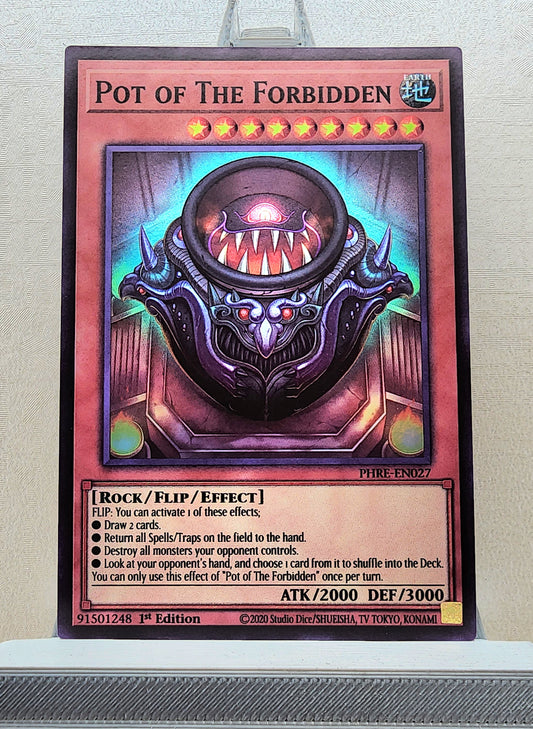Yugioh! 1x Pot of The Forbidden (PHRE - Super Rare) 1st Edition