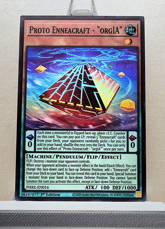 Yugioh! 1x Proto Enneacraft - "orgIA" (PHRE - Super Rare) 1st Edition