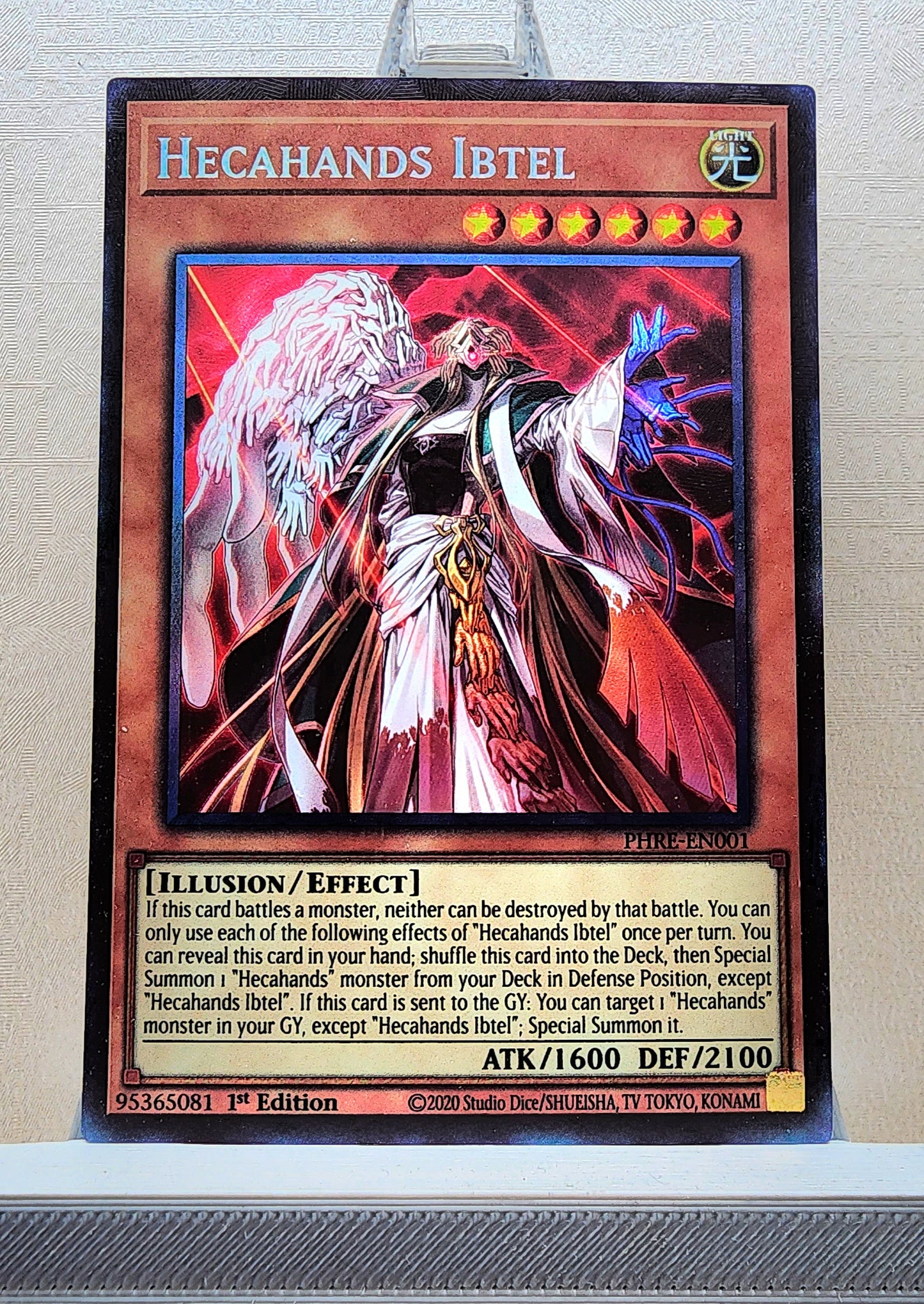 Yugioh! 1x Hecahands Ibtel (PHRE - Collectors Rare) 1st Edition