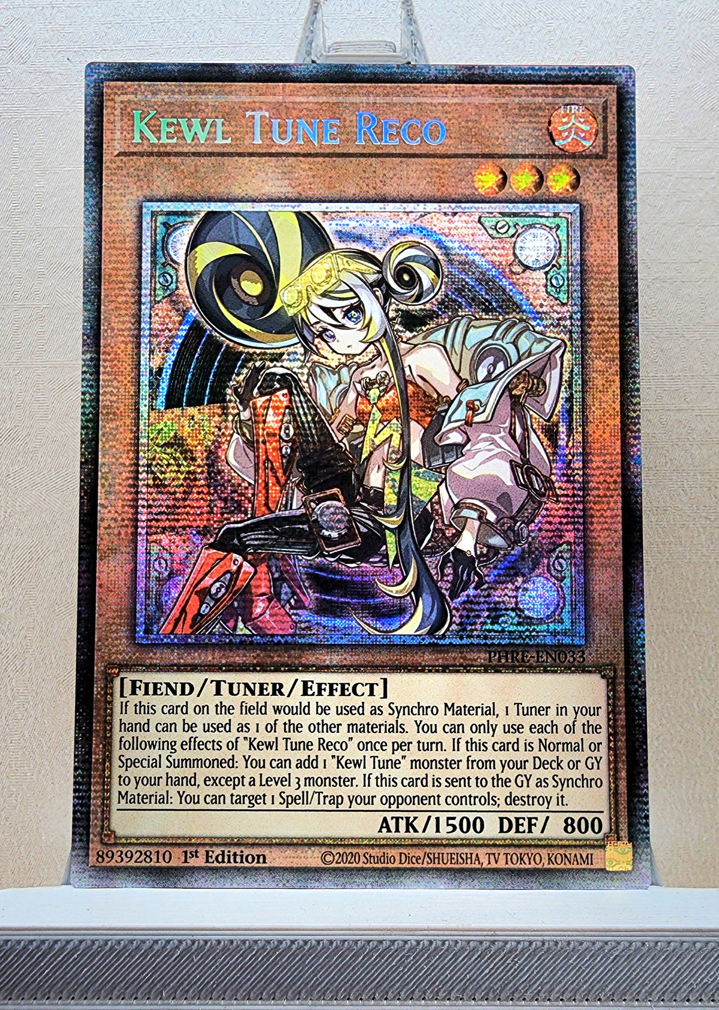 Yugioh! 1x Kewl Tune Reco (PHRE - Starlight Rare) 1st Edition