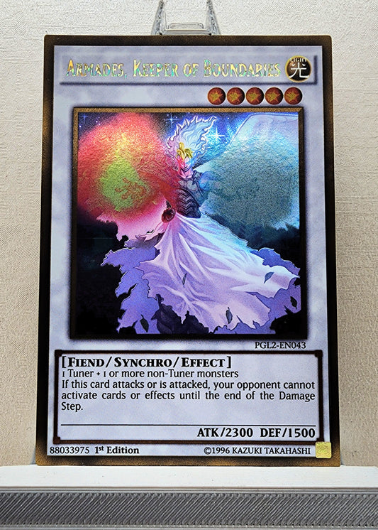 Yugioh! 1x Armades, Keeper of Boundaries (PGL2 - Gold Rare) 1st Edition