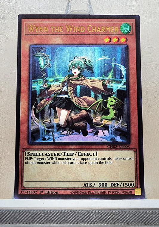 Yugioh! 1x Wynn the Wind Charmer (CH02 - Ultra Rare) 1st Edition
