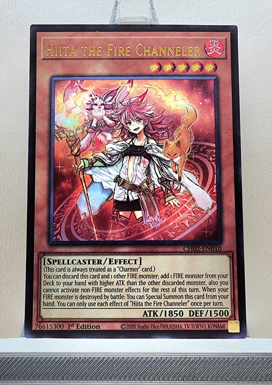 Yugioh! 1x Hiita the Fire Channeler (CH02 - Ultra Rare) 1st Edition