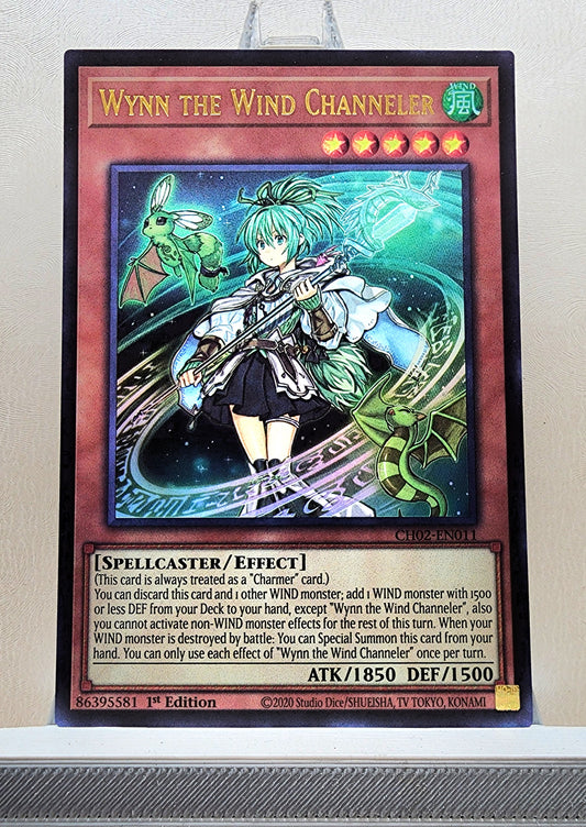 Yugioh! 1x Wynn the Wind Channeler (CH02 - Ultra Rare) 1st Edition