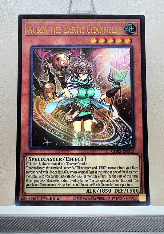 Yugioh! 1x Aussa the Earth Channeler (CH02 - Ultra Rare) 1st Edition