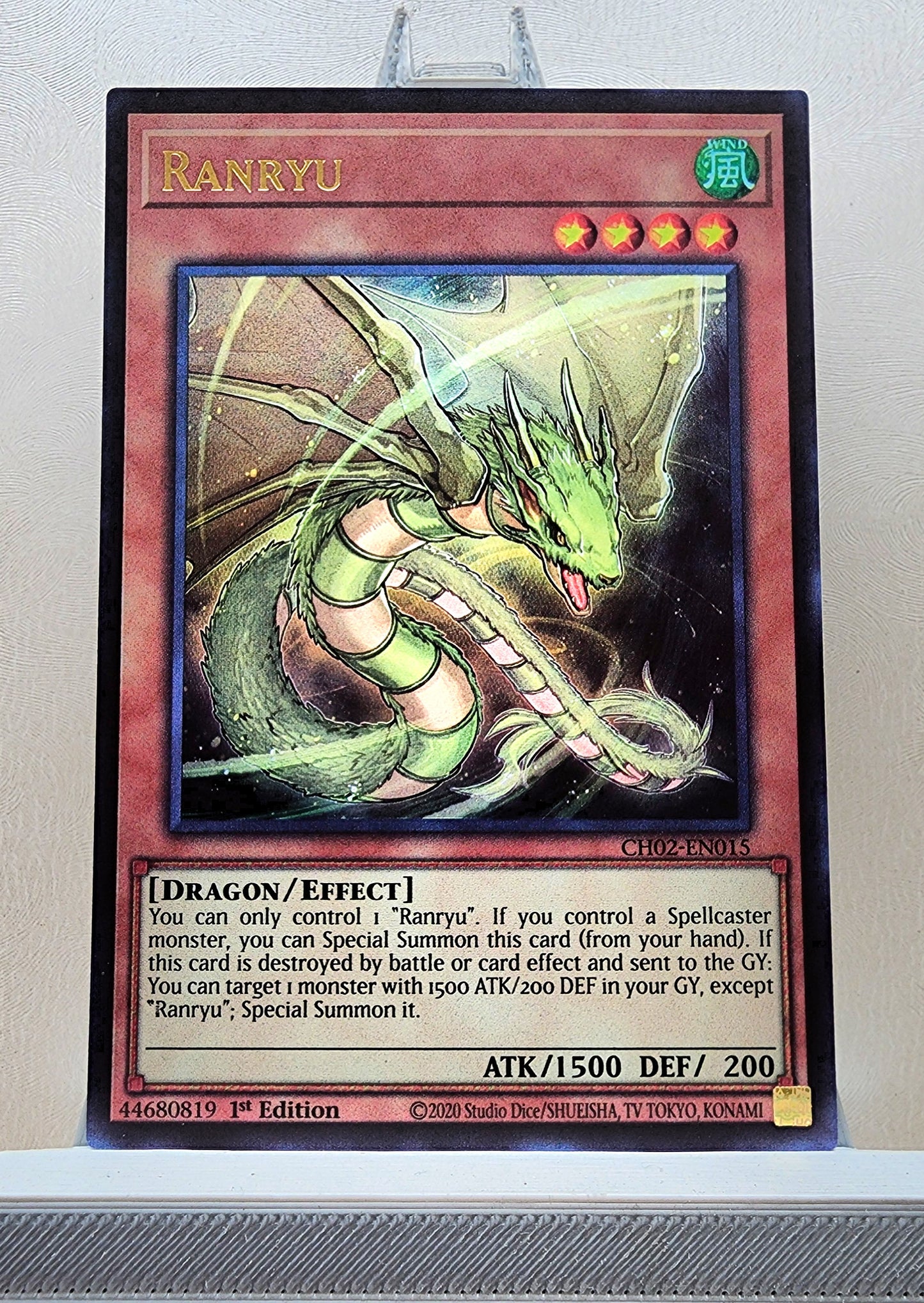 Yugioh! 1x Ranryu (CH02 - Ultra Rare) 1st Edition