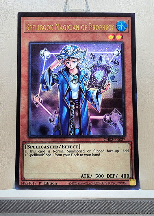Yugioh! 1x Spellbook Magician of Prophecy (CH02 - Ultra Rare) 1st Edition