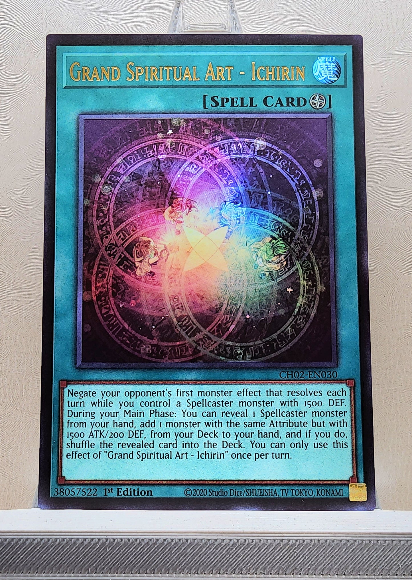 Yugioh! 1x Grand Spiritual Art - Ichirin (CH02 - Ultra Rare) 1st Edition