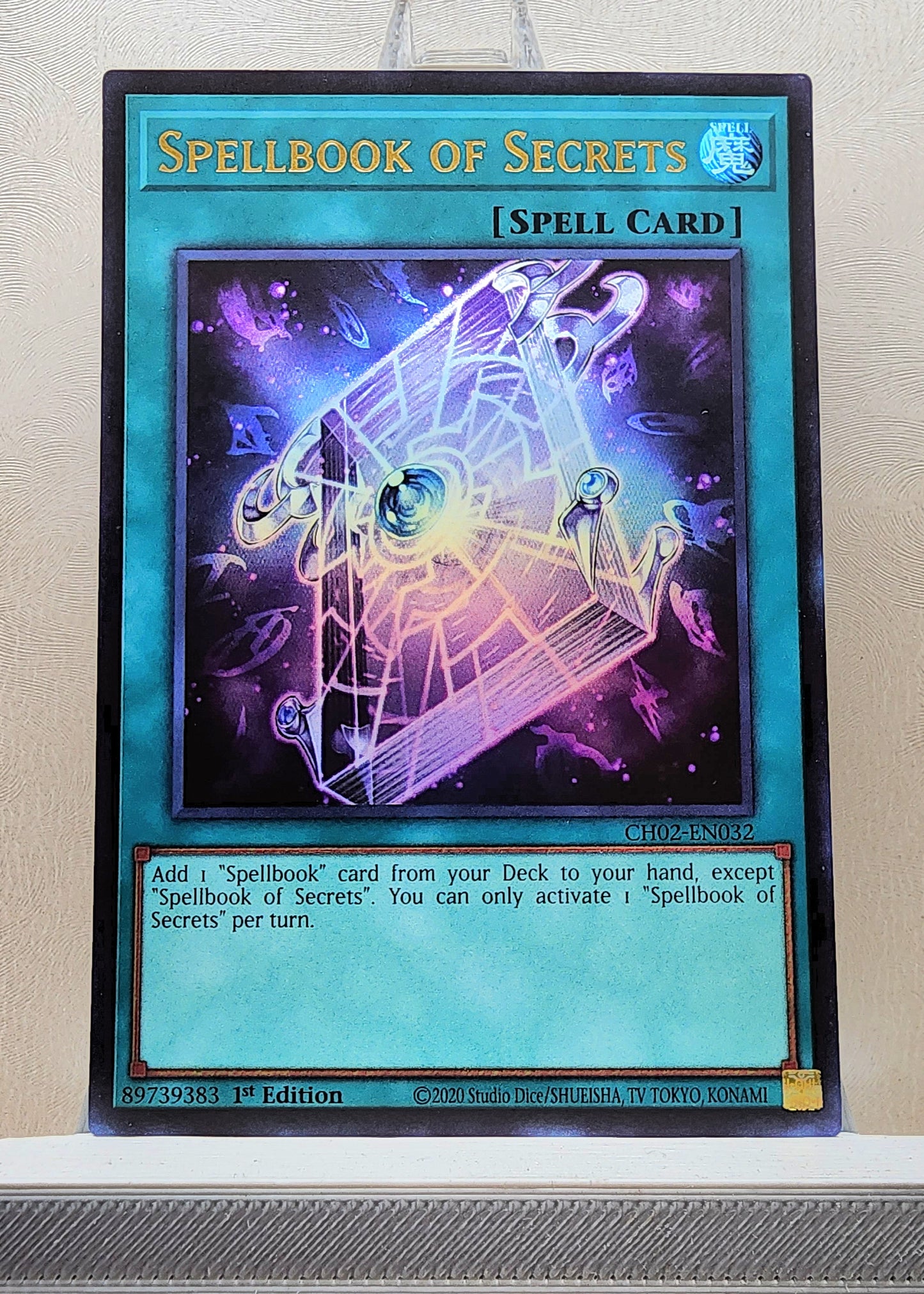 Yugioh! 1x Spellbook of Secrets (CH02 - Ultra Rare) 1st Edition