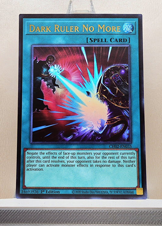 Yugioh! 1x Dark Ruler No More (CH02 - Ultra Rare) 1st Edition