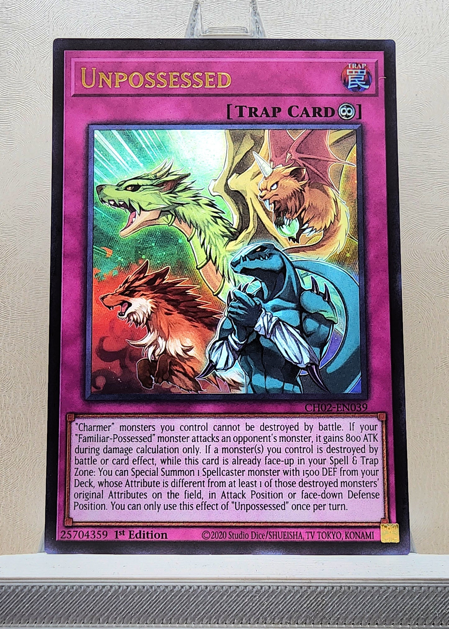 Yugioh! 1x Unpossessed (CH02 - Ultra Rare) 1st Edition