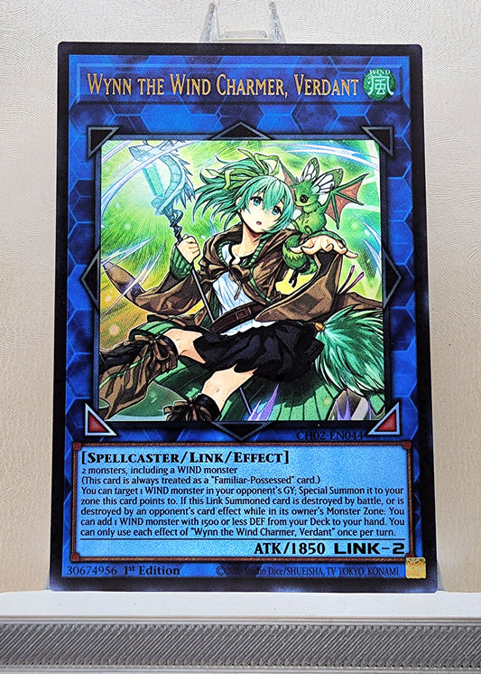 Yugioh! 1x Wynn the Wind Charmer, Verdant (CH02 - Ultra Rare) 1st Edition