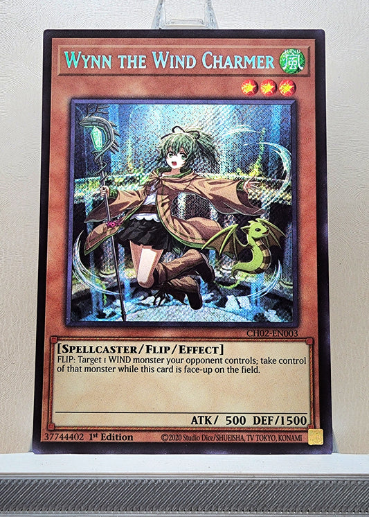 Yugioh! 1x Wynn the Wind Charmer (CH02 - Secret Rare) 1st Edition