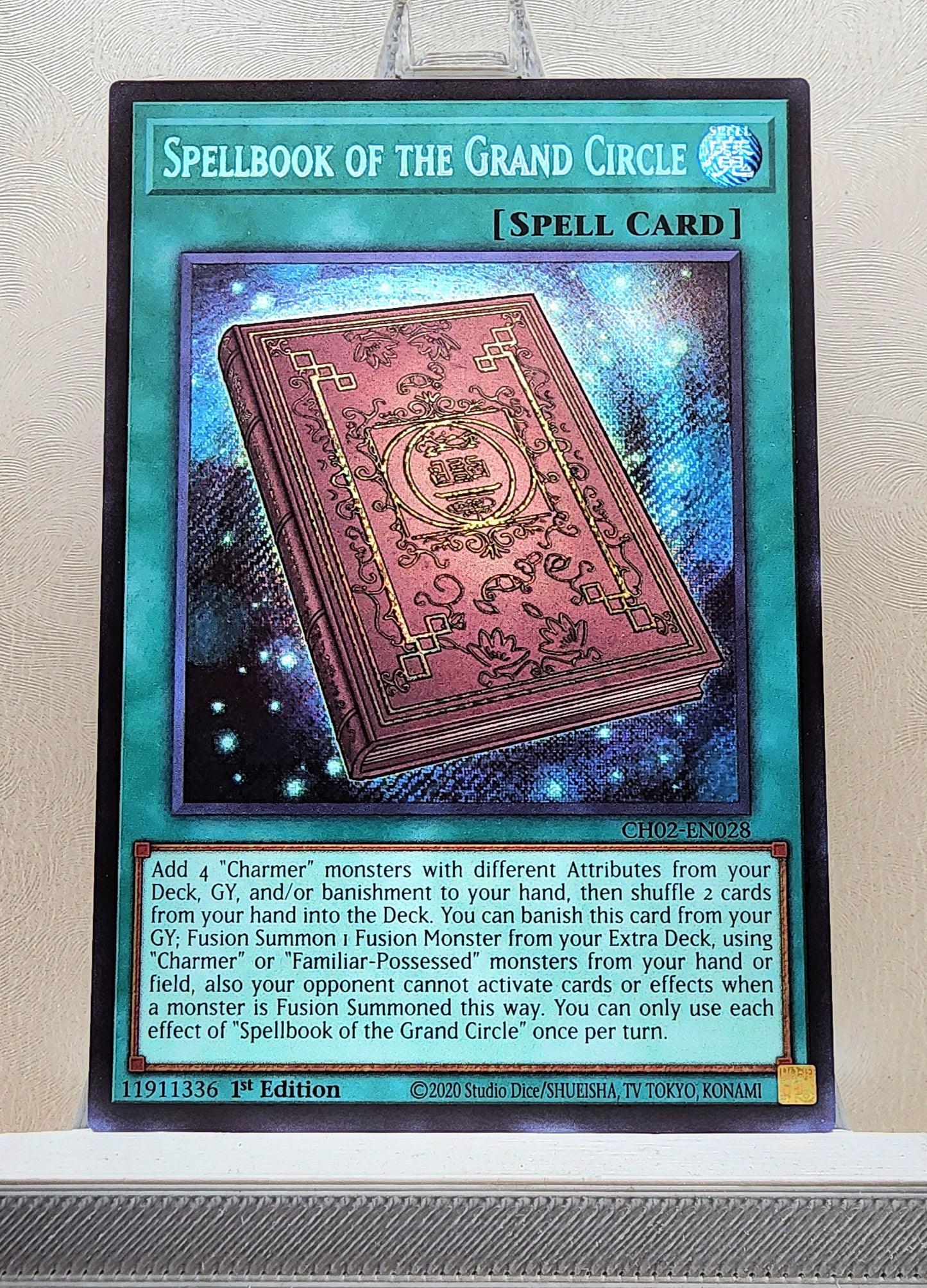 Yugioh! 1x Spellbook of the Grand Circle (CH02 - Secret Rare) 1st Edition