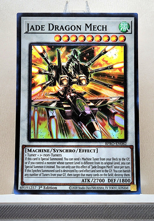 Yugioh! 1x Jade Dragon Mech (BPRO - Super Rare) 1st Edition