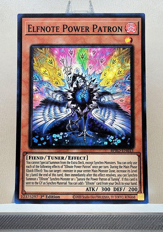 Yugioh! 1x Elfnote Power Patron (BPRO - Super Rare) 1st Edition