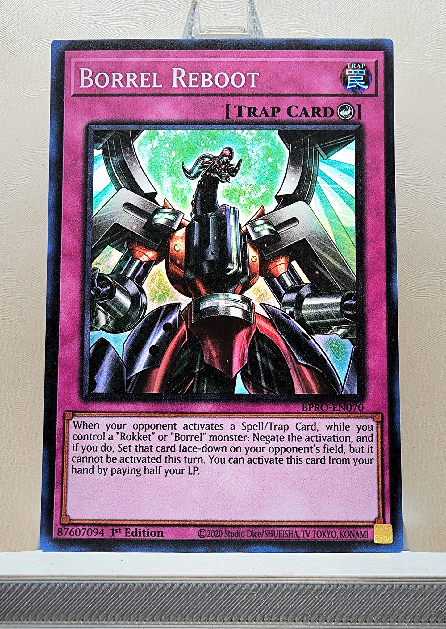 Yugioh! 1x Borrel Reboot (BPRO - Super Rare) 1st Edition