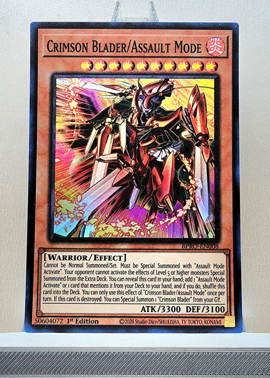 Yugioh! 1x Crimson Blader/Assault Mode (BPRO - Super Rare) 1st Edition