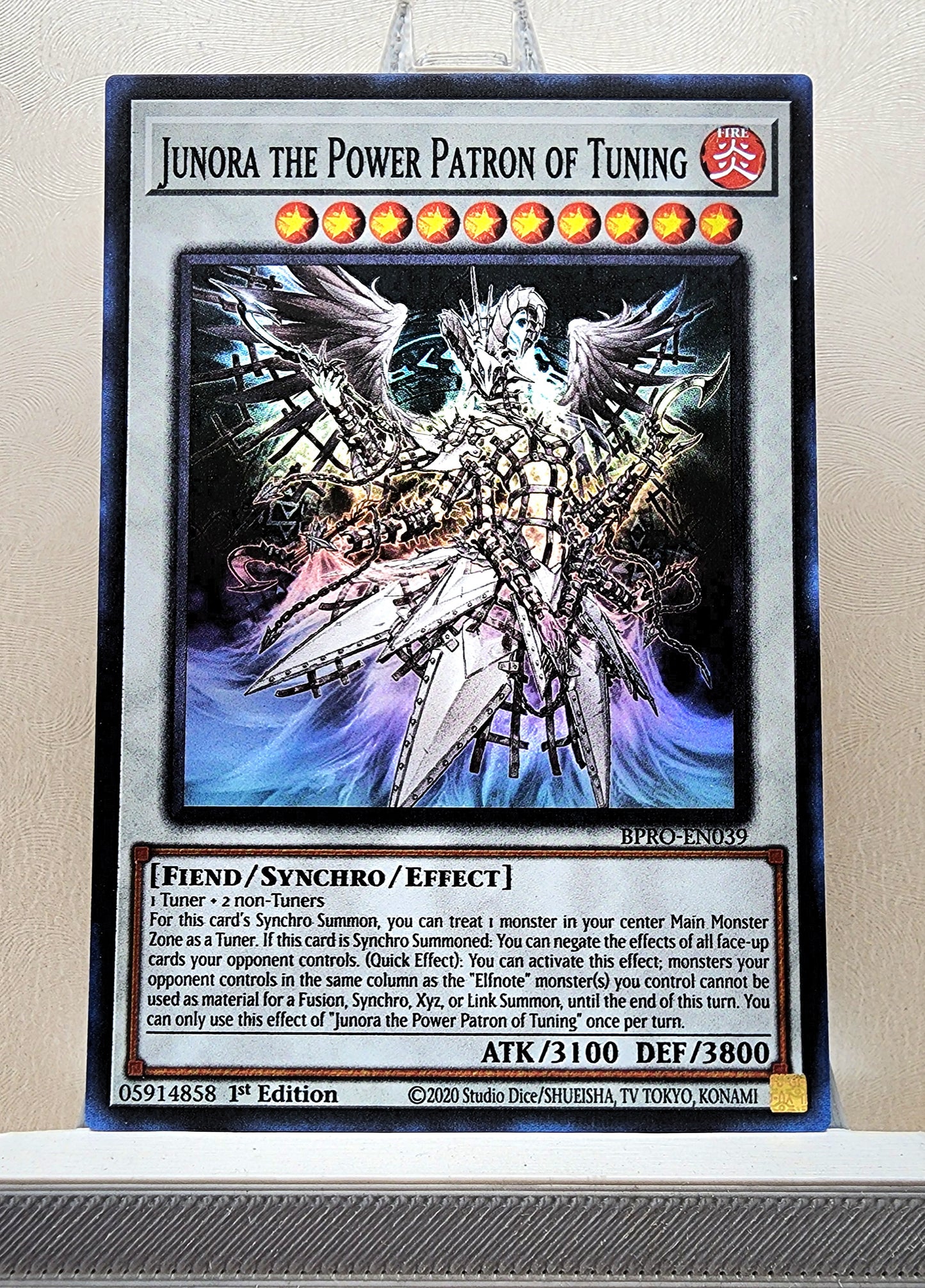 Yugioh! 1x Junora the Power Patron of Tuning (BPRO - Super Rare) 1st Edition