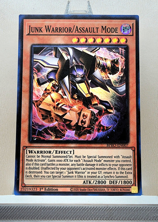 Yugioh! 1x Junk Warrior/Assault Mode (BPRO - Super Rare) 1st Edition