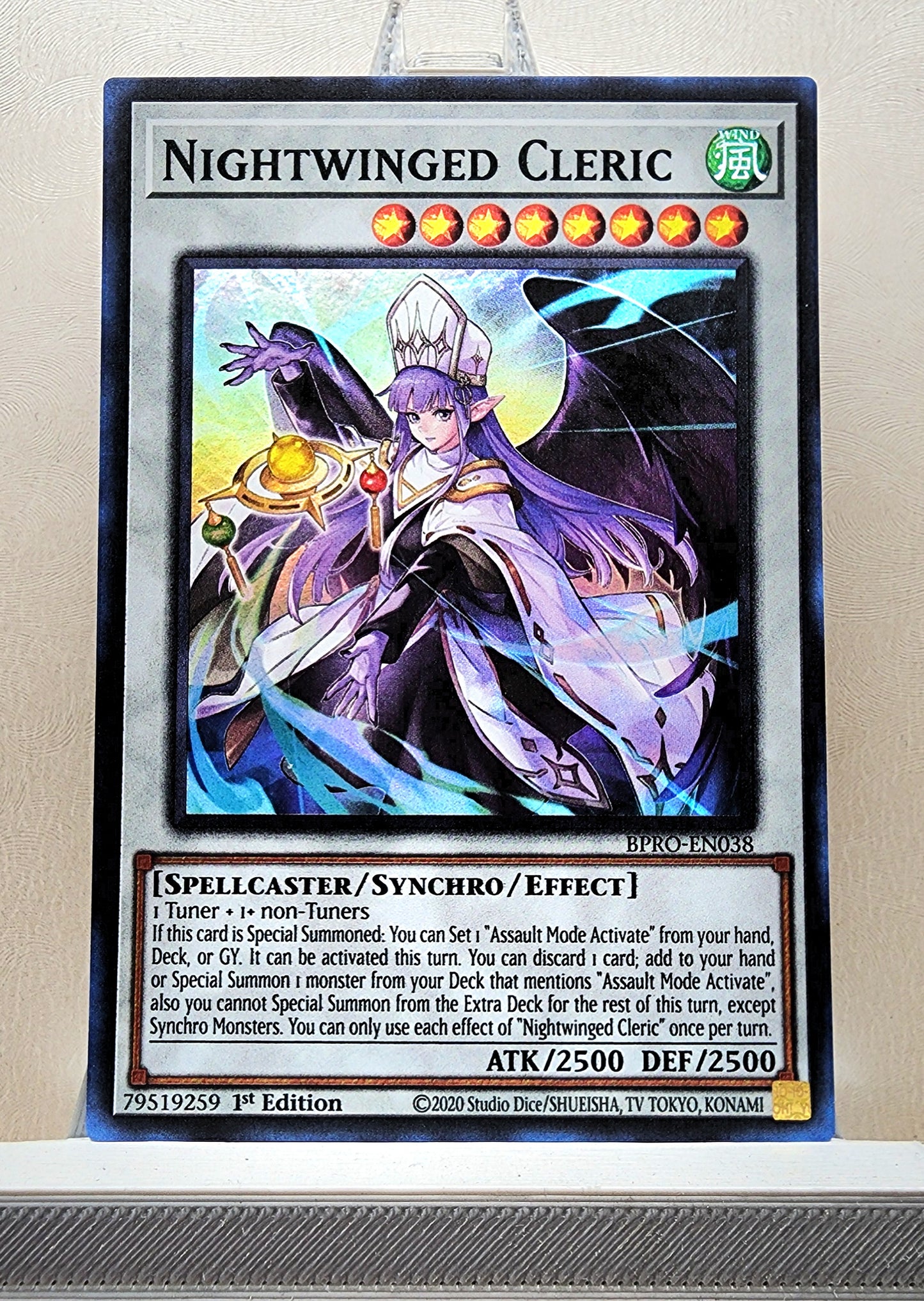 Yugioh! 1x Nightwinged Cleric (BPRO - Super Rare) 1st Edition
