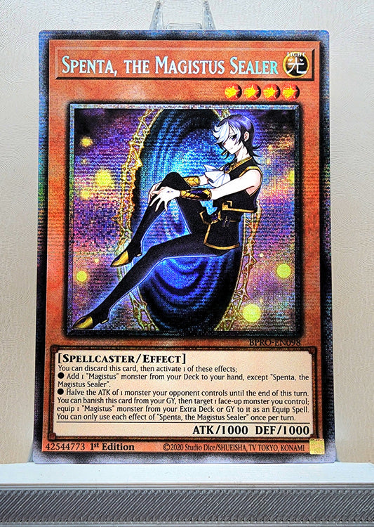 Yugioh! 1x Spenta, the Magistus Sealer (BPRO - Starlight Rare) 1st Edition