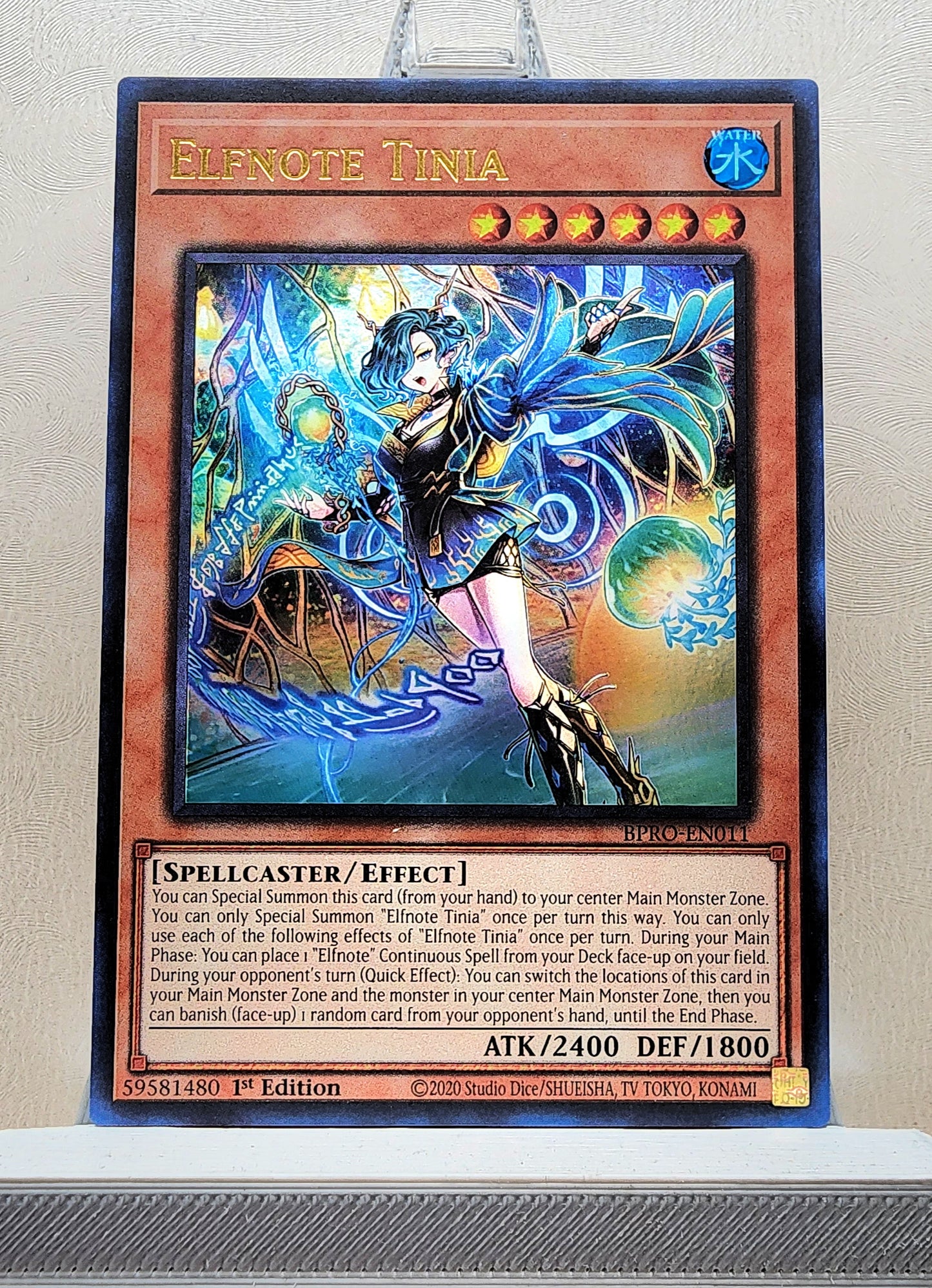 Yugioh! 1x Elfnote Tinia (BPRO - Ultra Rare) 1st Edition