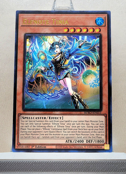 Yugioh! 1x Elfnote Tinia (BPRO - Ultra Rare) 1st Edition