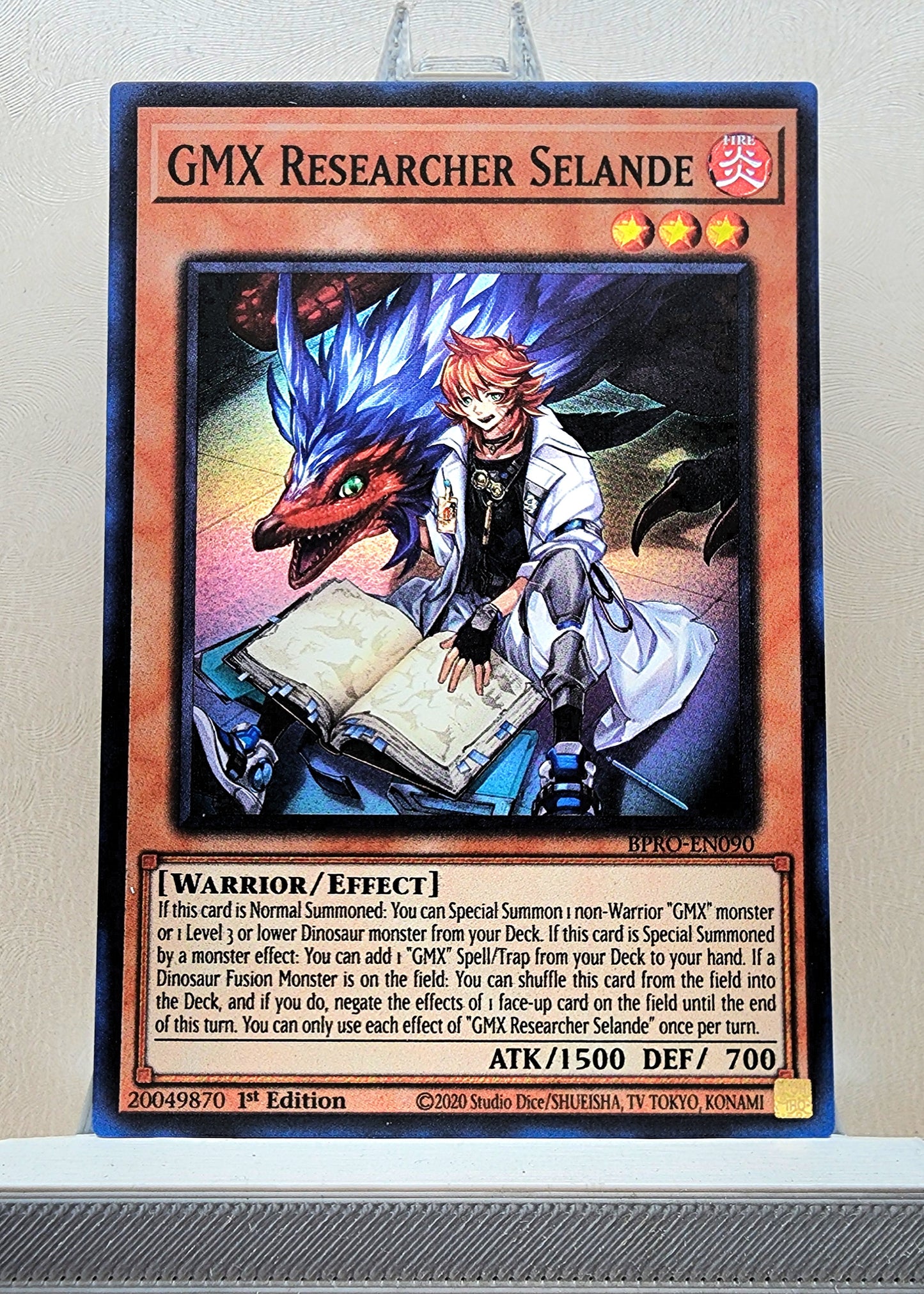 Yugioh! 1x GMX Researcher Selande (BPRO - Super Rare) 1st Edition
