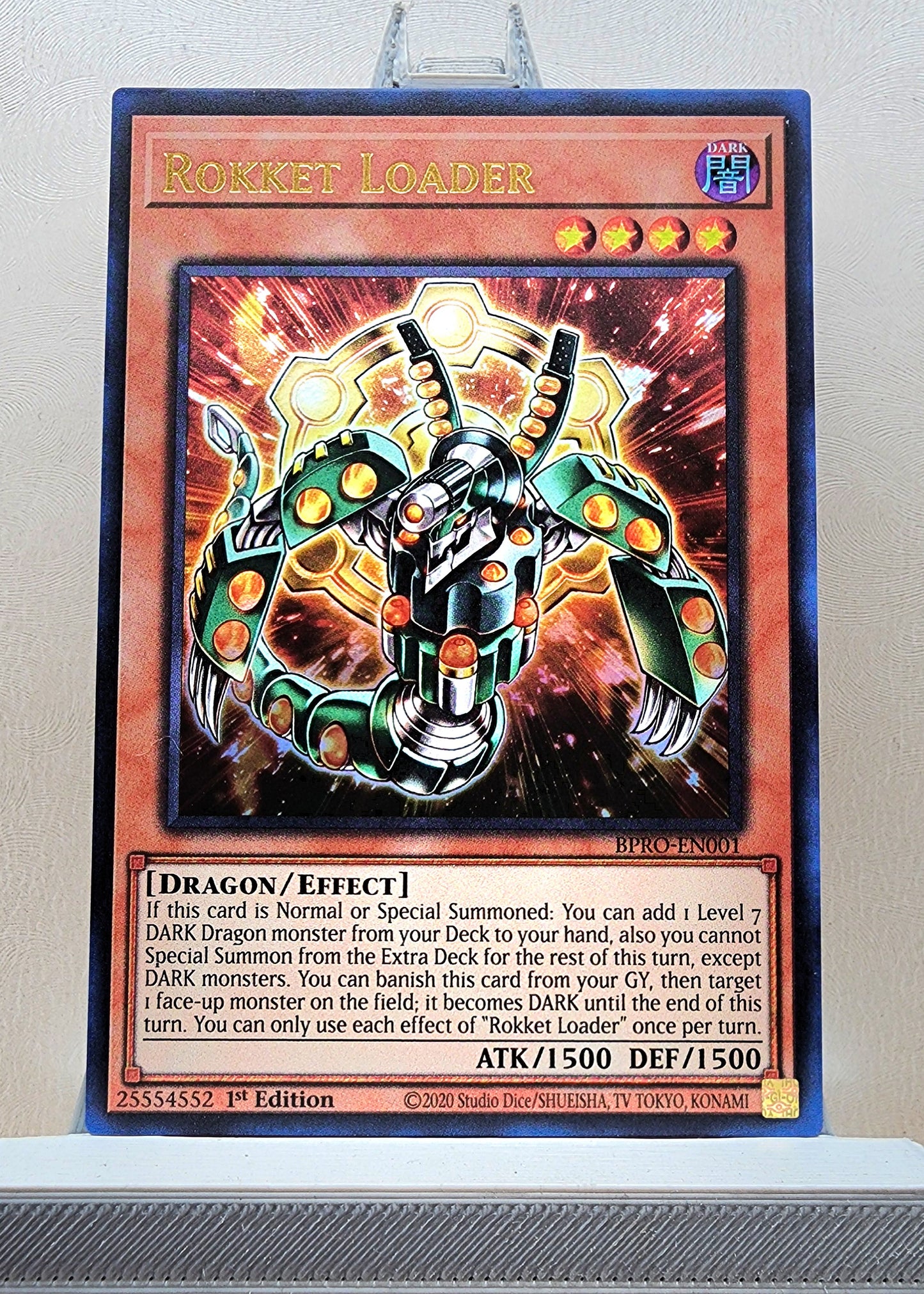 Yugioh! 1x Rokket Loader (BPRO - Ultra Rare) 1st Edition