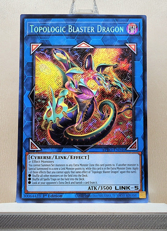 Yugioh! 1x Topologic Blaster Dragon (BPRO - Secret Rare) 1st Edition