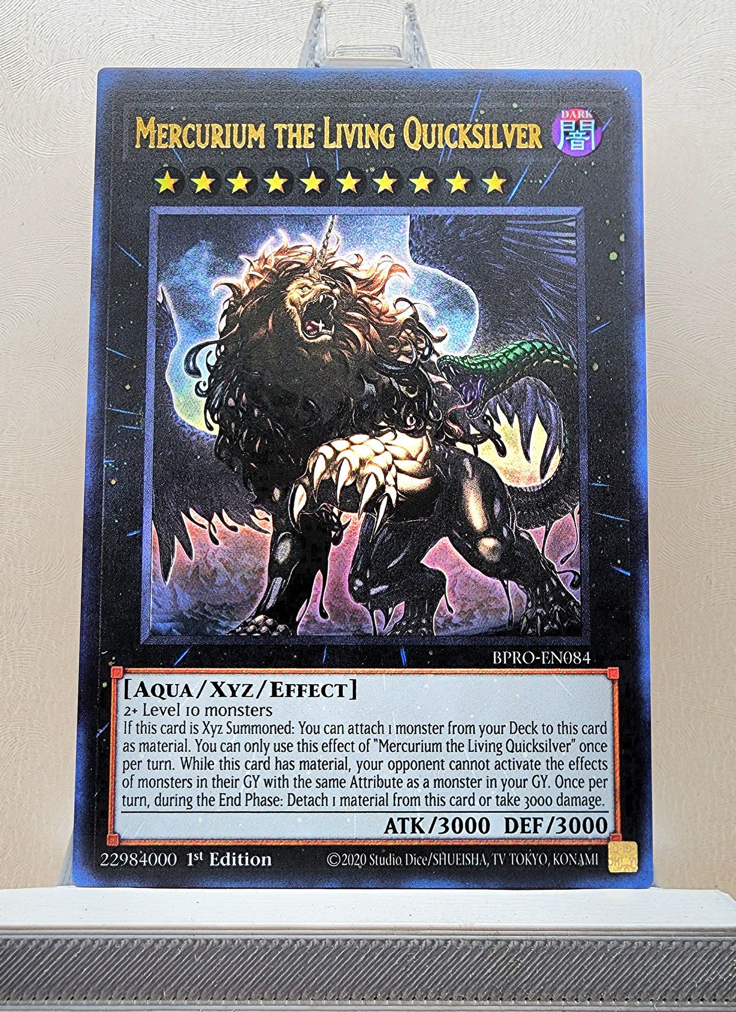 Yugioh! 1x Mercurium the Living Quicksilver (BPRO - Ultra Rare) 1st Edition