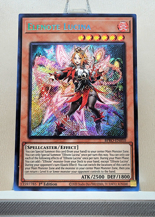 Yugioh! 1x Elfnote Lucina (BPRO - Secret Rare) 1st Edition