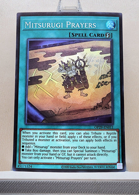 Yugioh! 1x Mitsurugi Prayers (OP29 - Super Rare) Unli Edition