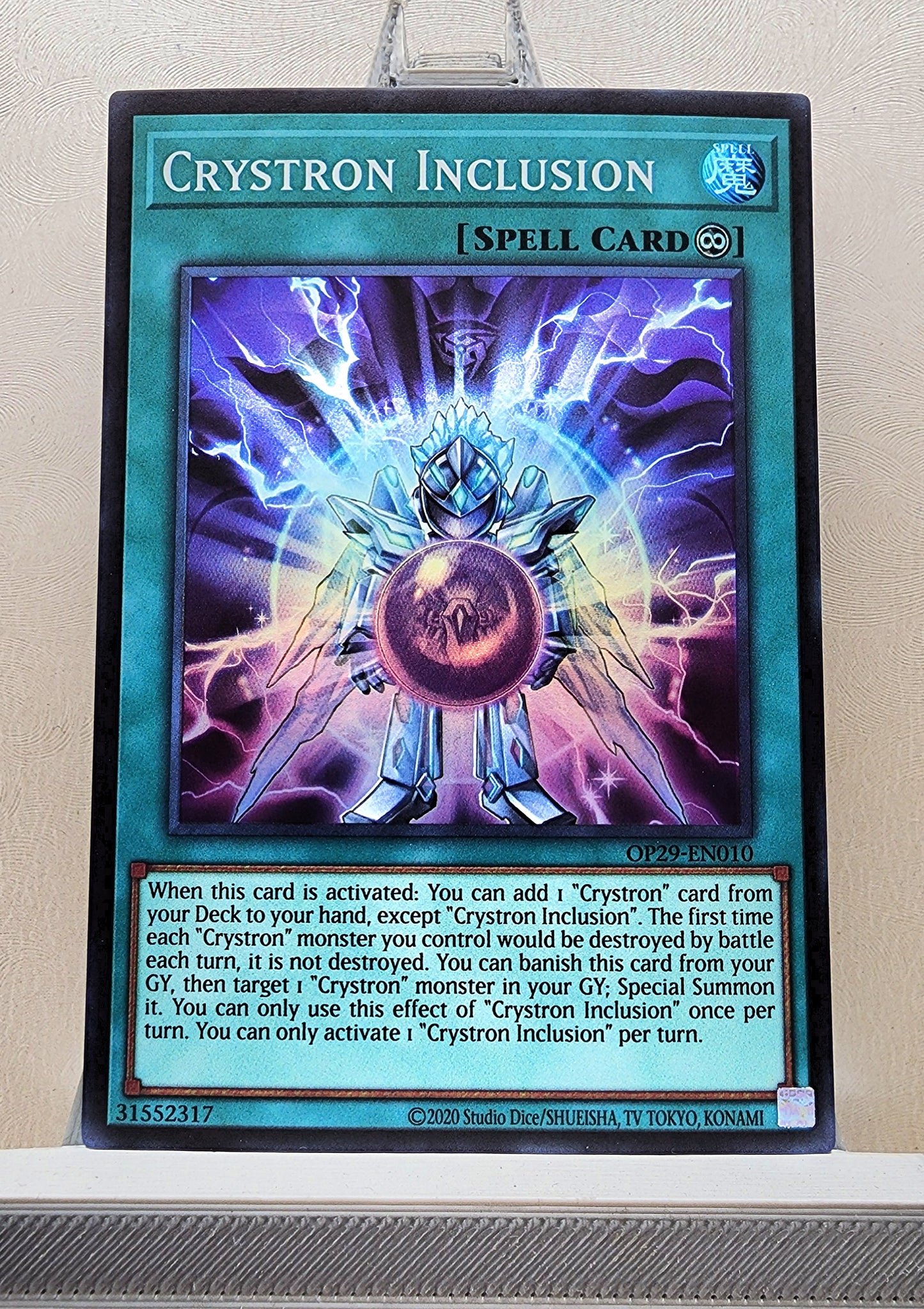 Yugioh! 1x Crystron Inclusion (OP29 - Super Rare) Unli Edition