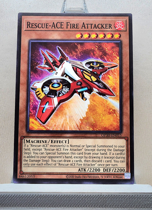Yugioh! 1x Rescue-ACE Fire Attacker (OP30 - Common) Unli Edition