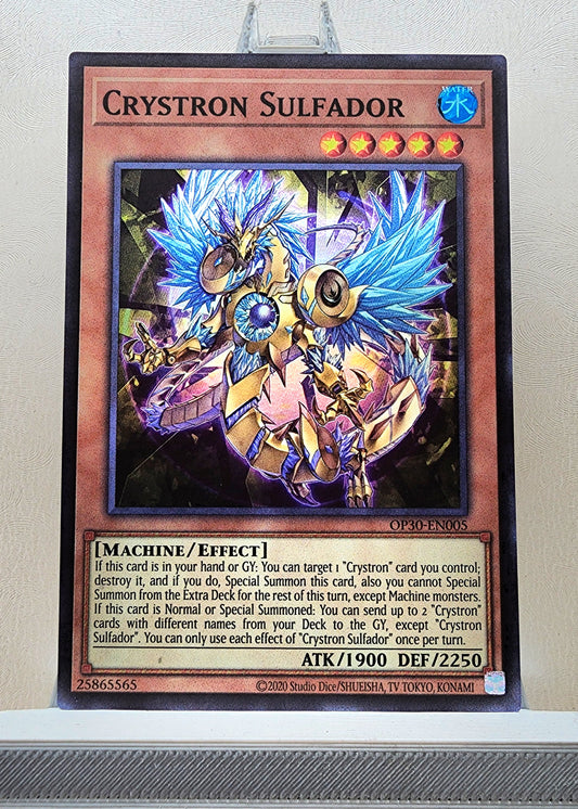 Yugioh! 1x Crystron Sulfador (OP30 - Super Rare) Unli Edition