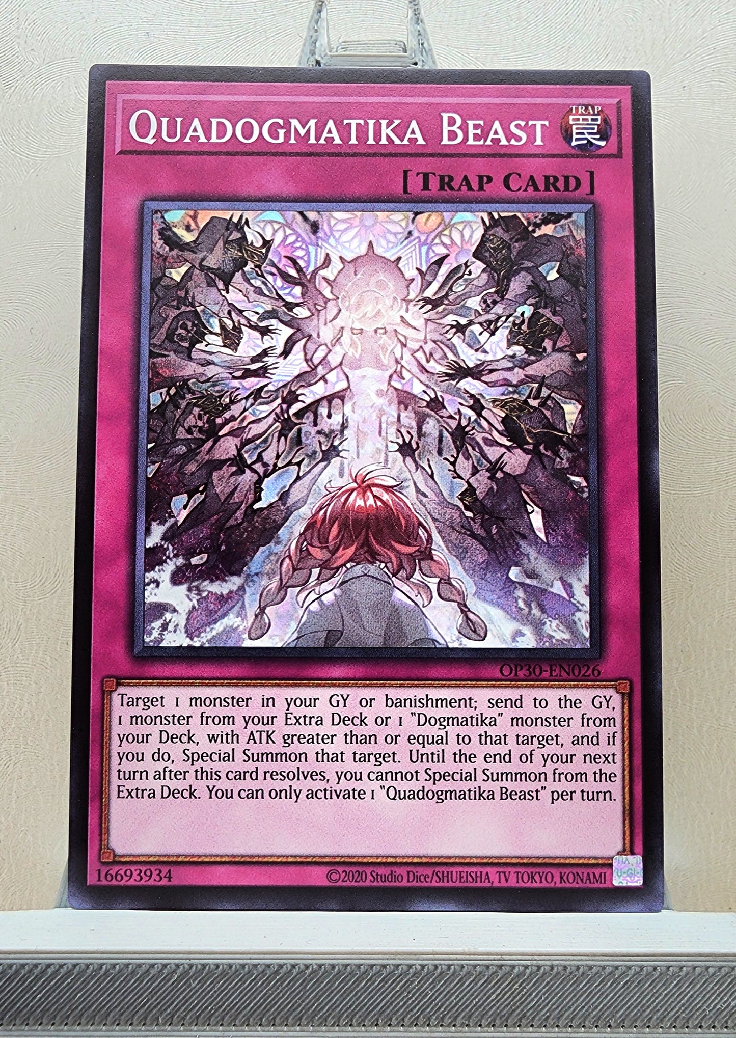 Yugioh! 1x Quadogmatika Beast (OP30 - Common) Unli Edition