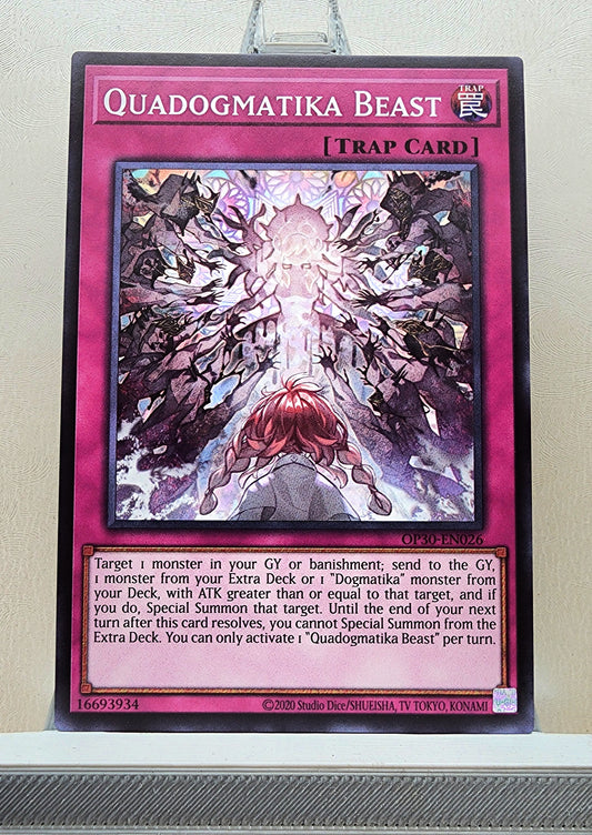 Yugioh! 1x Quadogmatika Beast (OP30 - Common) Unli Edition