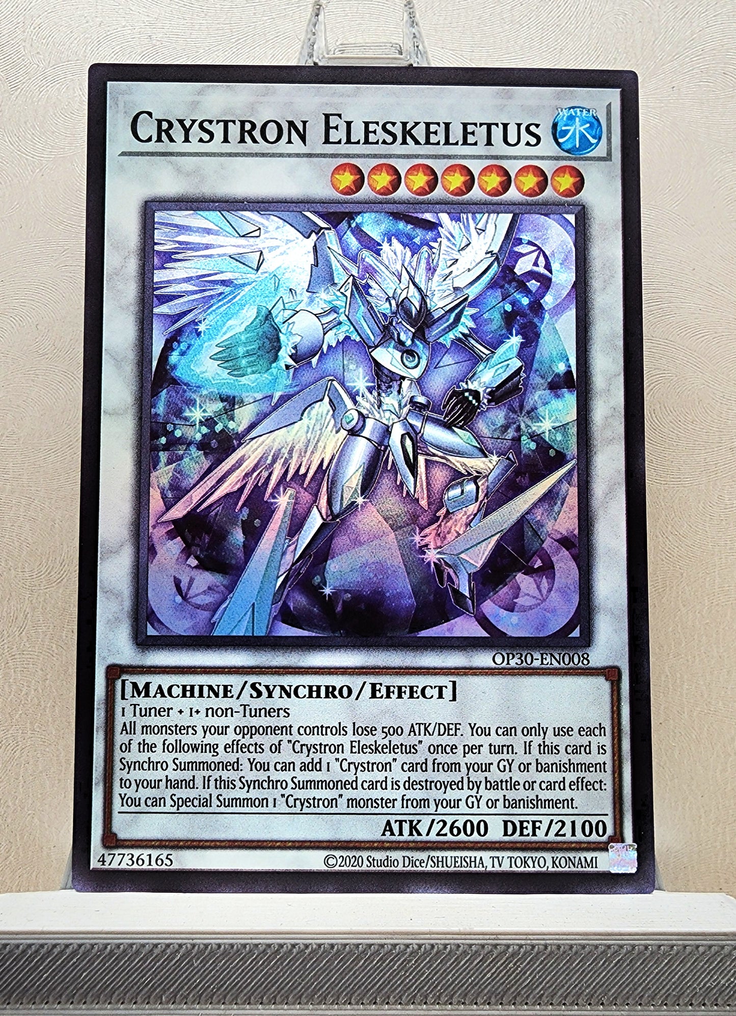 Yugioh! 1x Crystron Eleskeletus (OP30 - Super Rare) Unli Edition