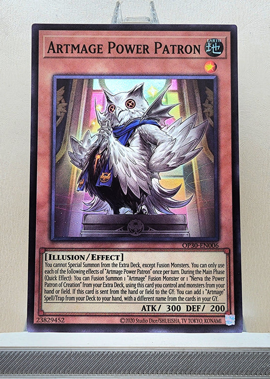 Yugioh! 1x Artmage Power Patron (OP30 - Super Rare) Unli Edition