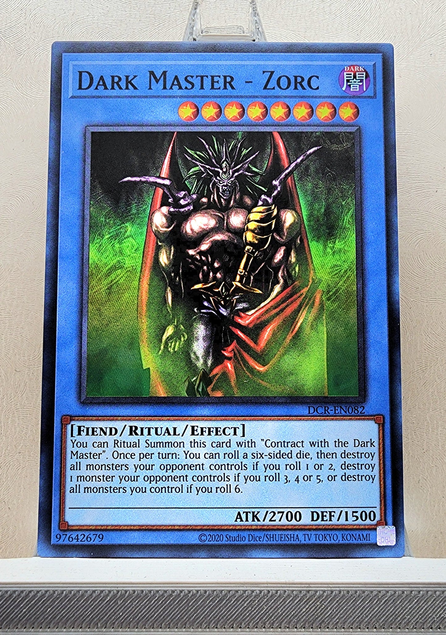 Yugioh! 1x Dark Master - Zorc 25th Anniversary (DCR - Super Rare) Unli Edition