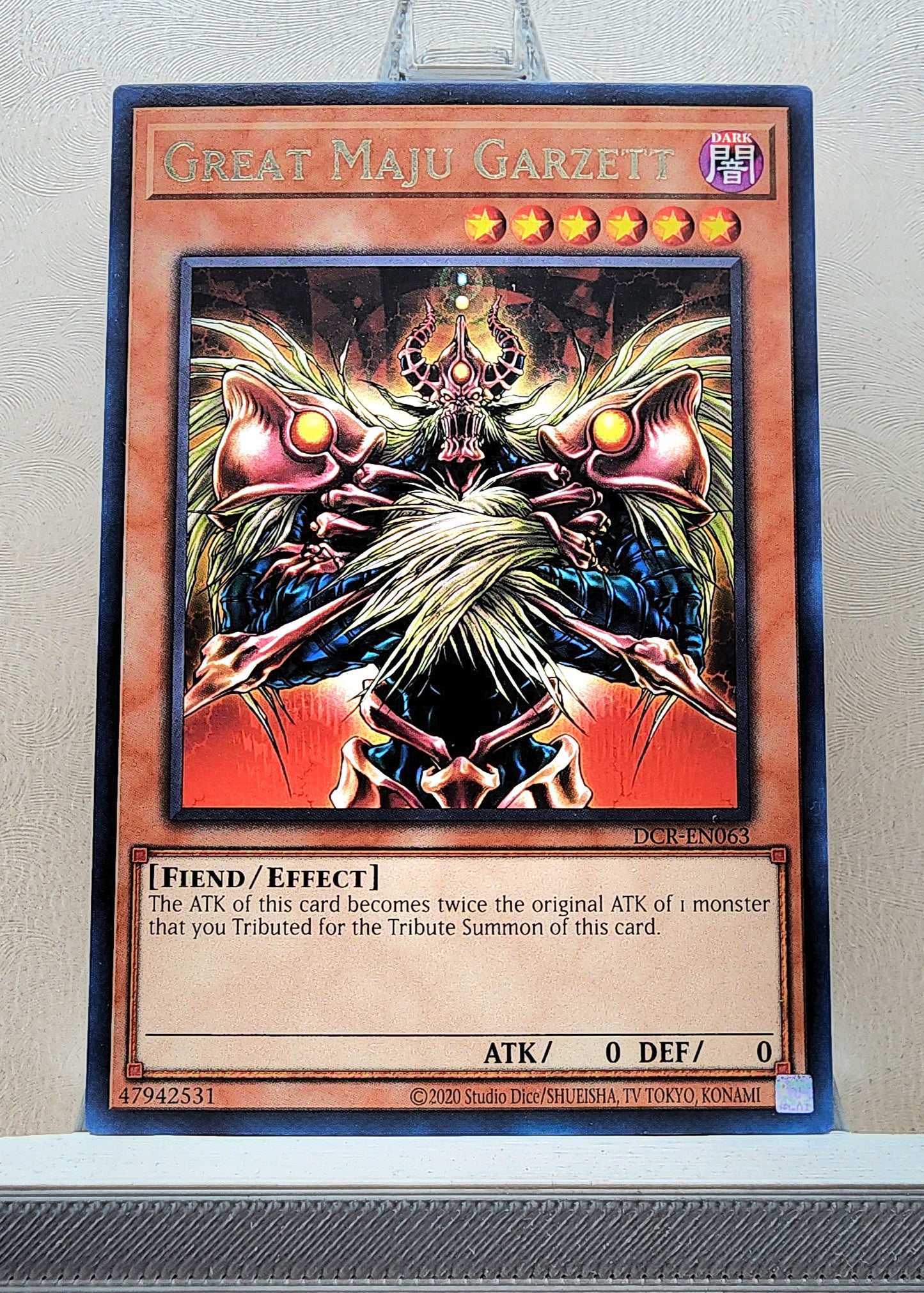 Yugioh! 1x Great Maju Garzett 25th Anniversary (DCR - Rare) Unli Edition