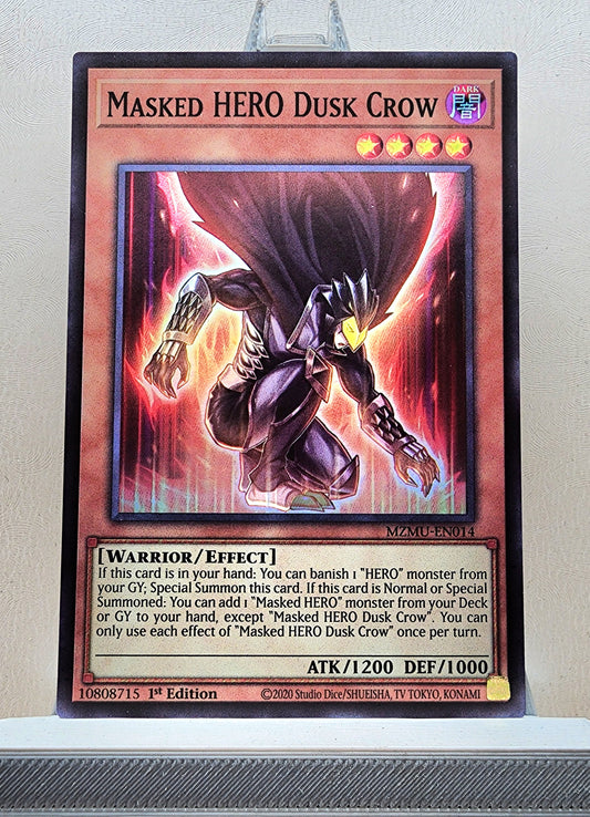 Yugioh! 1x Masked HERO Dusk Crow (MZMU - Super Rare) 1st Edition