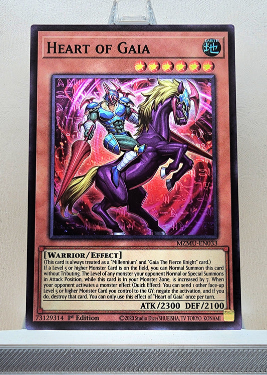 Yugioh! 1x Heart of Gaia (MZMU - Super Rare) 1st Edition