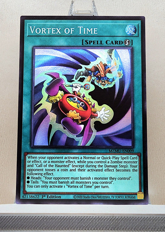 Yugioh! 1x Vortex of Time (MZMU - Super Rare) 1st Edition
