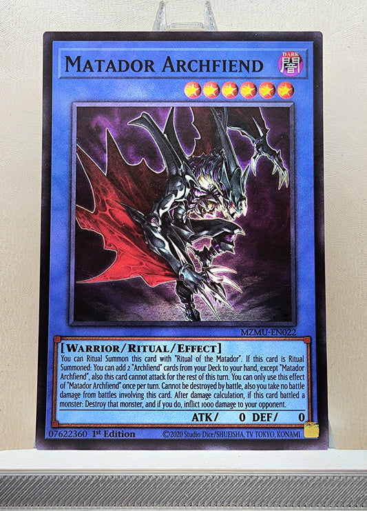 Yugioh! 1x Matador Archfiend (MZMU - Super Rare) 1st Edition