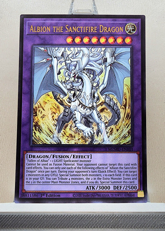 Yugioh! 1x Albion the Sanctifire Dragon (MZMU - Ultra Rare) 1st Edition