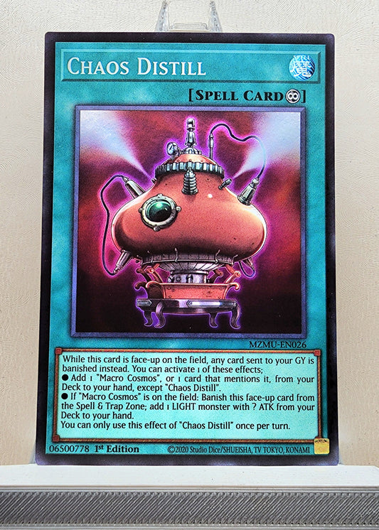 Yugioh! 1x Chaos Distill (MZMU - Super Rare) 1st Edition