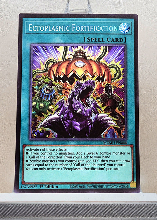 Yugioh! 1x Ectoplasmic Fortification (MZMU - Secret Rare) 1st Edition